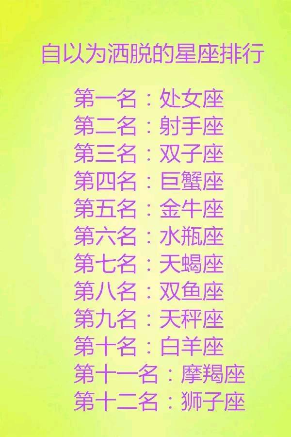 星座最美排名_十二星座排名(2)