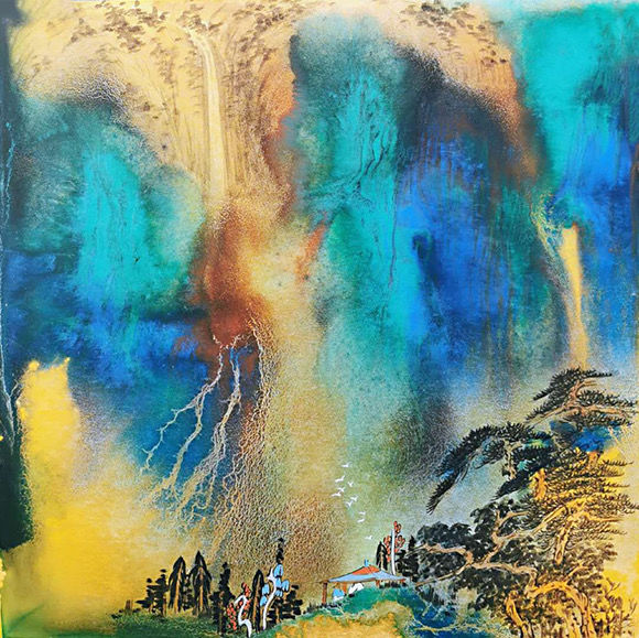 蔚芸堂主人蔚芸刘康绘制的组画《溪山古意》,在传统绘画的根基上,进行