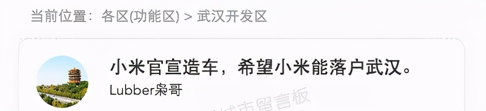 开发区|小米宣布造车，武汉网友喊话：来这里，官方回应了！
