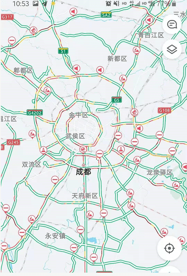 天府機場高速成都至簡陽段:車流量大車多排行,管控成都站和天府新區站