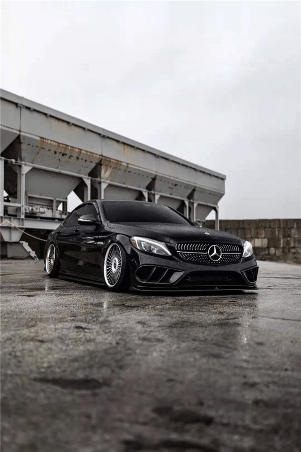 低姿态李洋分享奔驰c级改装airbft气动避震尽显低趴魅力