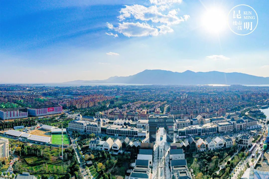 公园1903商圈航拍(昆明楼市一线摄)