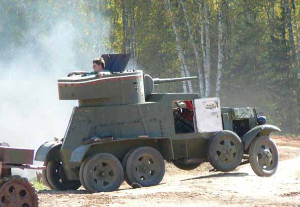 4.苏联ba系列6轮重型装甲车(gaz ba,嘎斯ba系列装甲车).