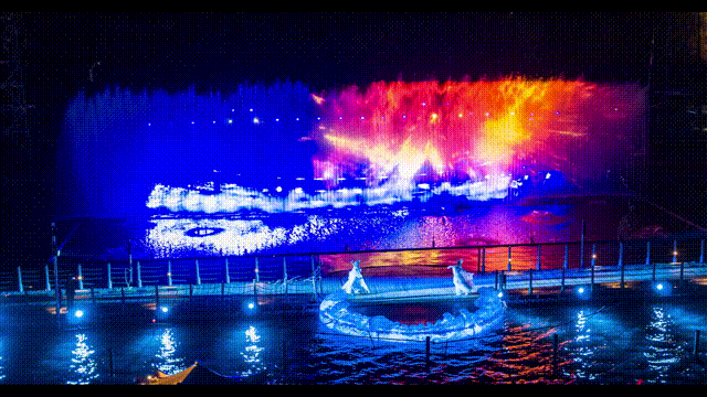 泰州溱湖行进式水上夜游项目顺利起航，溱湖会船节增添炫光夜色