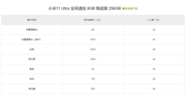 小米11 ultra价目表 5971ecfc01c14b9794a5edc21b910d73.png
