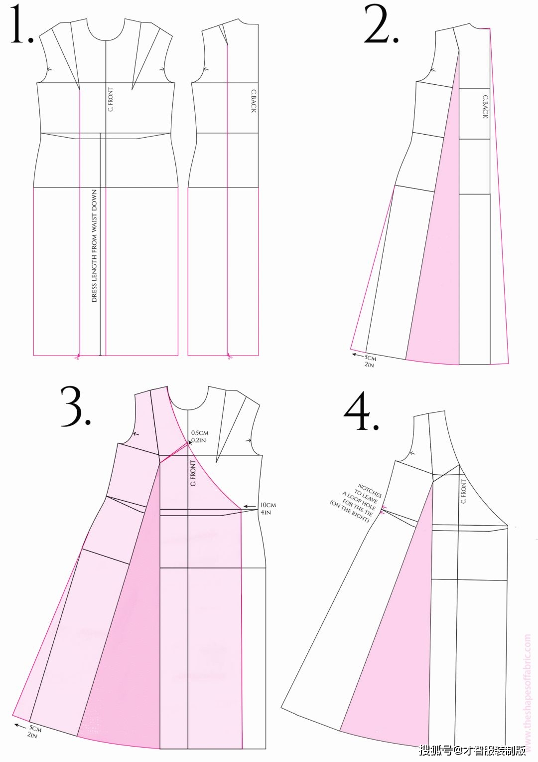 连衣裙的剪纸方法图解图片