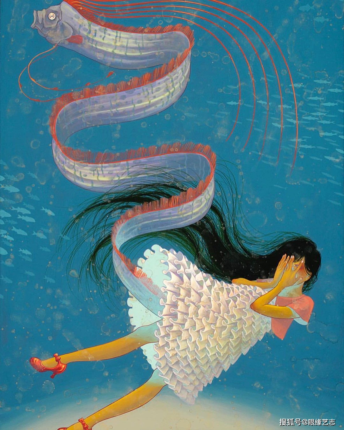 悬浮在即将苏醒的白炽梦中恐怖游戏大师上田风子的思想窥镜