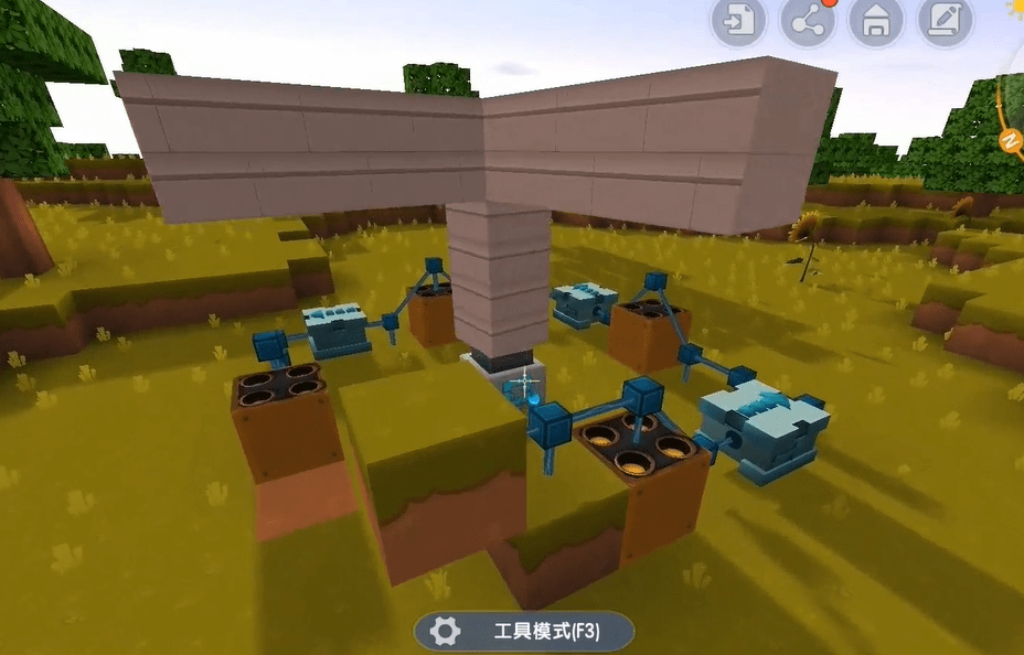 迷你世界 流星雨产生器 一秒可发射几十颗 表白女神必备 电能