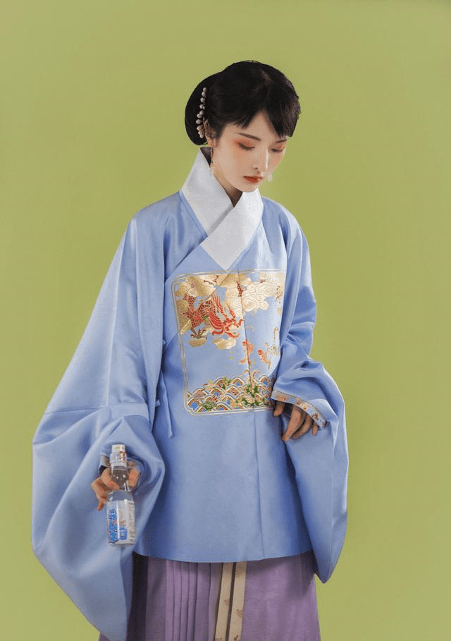 冰饮色系汉服怎么搭_汉服怎么画(2)