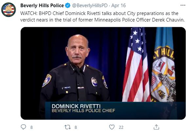弗洛伊德案审理接近尾声 洛杉矶比佛利山市再次严阵以待