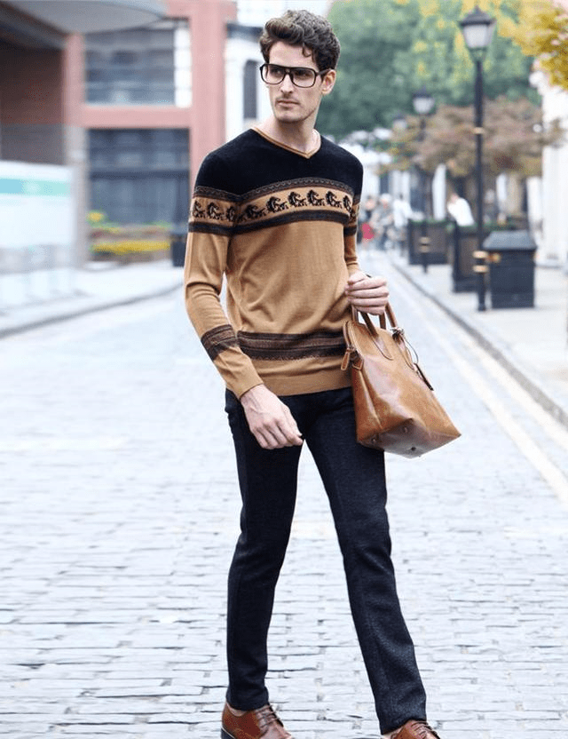 会穿毛衣的男人命真好8套毛衣搭配技巧让你的温柔感刚刚好