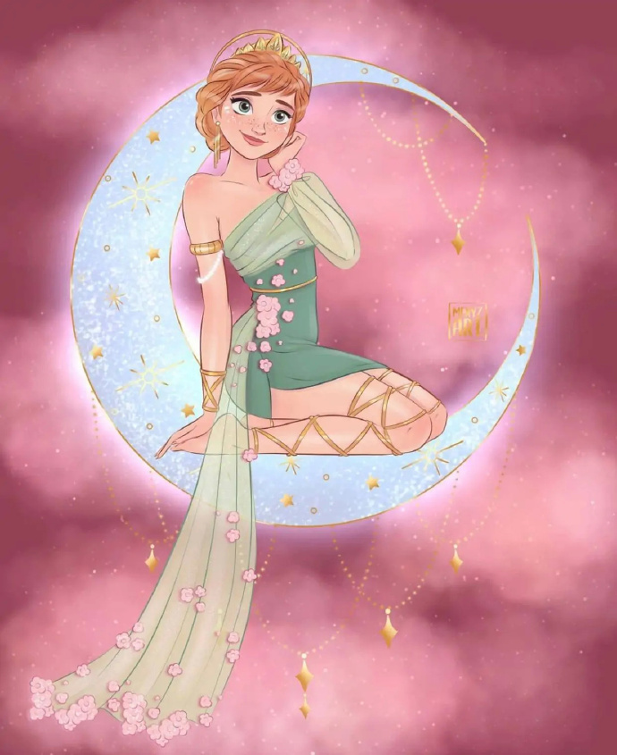 图片[6]-迪士尼公主纷纷“登月”，木兰化身黑夜战士，艾莎宛如女王-魔性次元