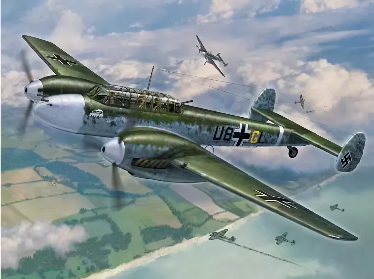 高空夜魔二战德军夜间战斗机的中坚bf110双发战斗机历史