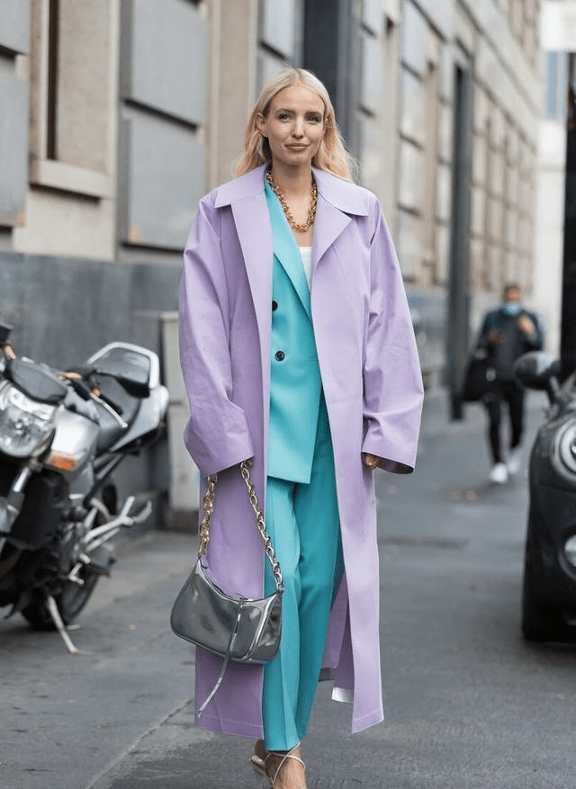 4,紫罗兰色大衣穿什么