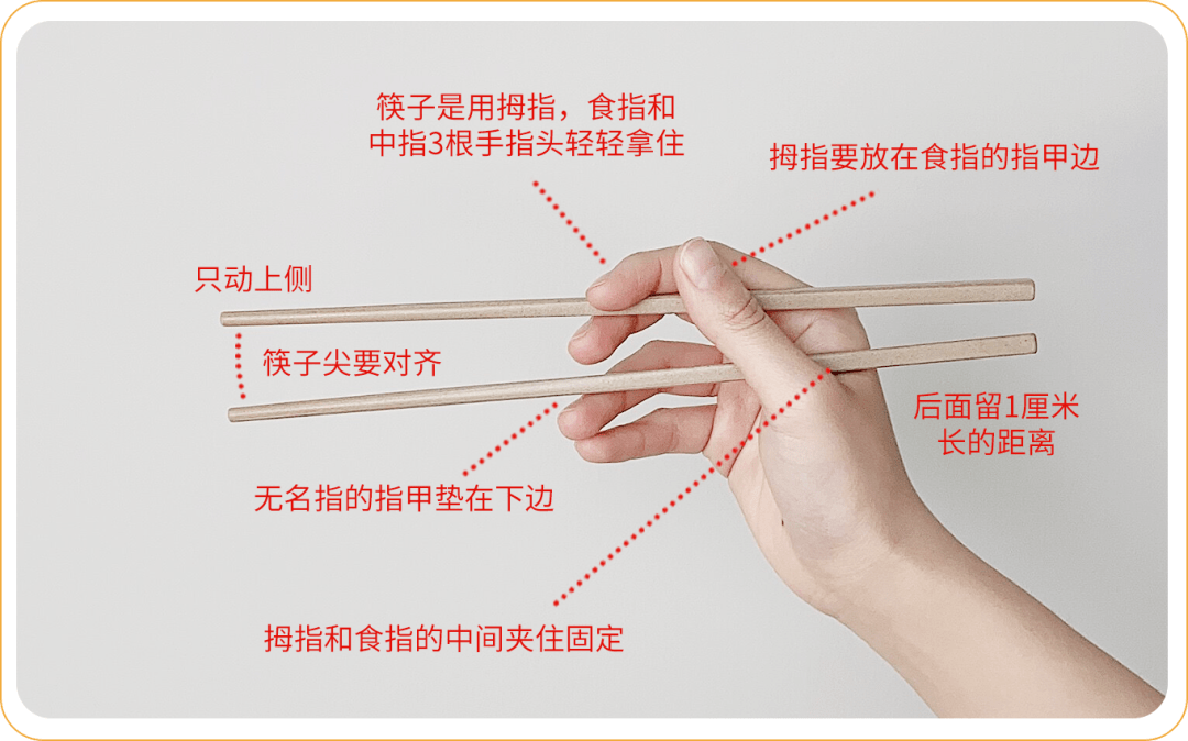 拿筷子方式图片