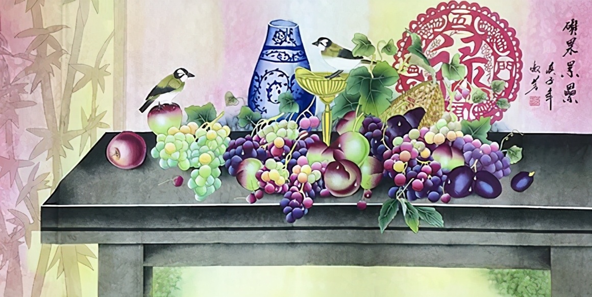 画家常淑芳以形达意敷色层层渲染