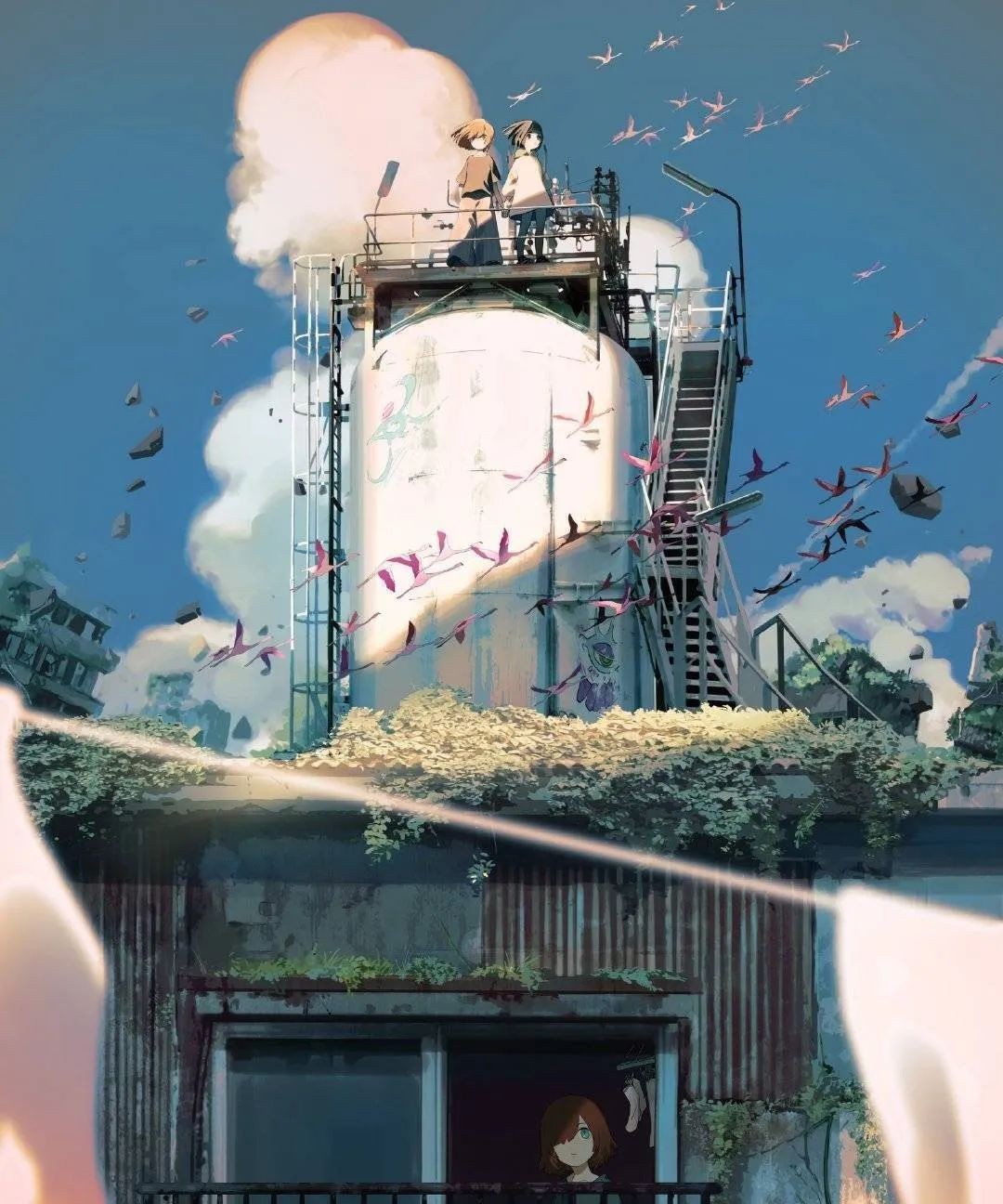 独特的视角和空间感绝美的场景插画每一张都非常惊艳