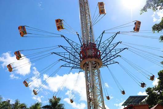 游乐设备出现故障,悬半空停滞,27人被困脱险