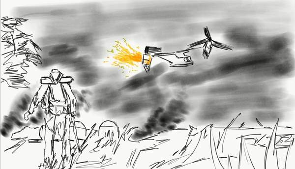 战地|《战地6》首支预告素描图曝光 飞机坠毁，装甲士兵出场