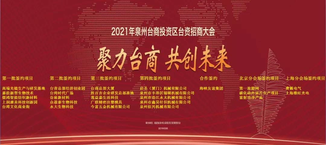 总投资175亿！泉州副中心城区签约台商总部大厦、城市综合体……