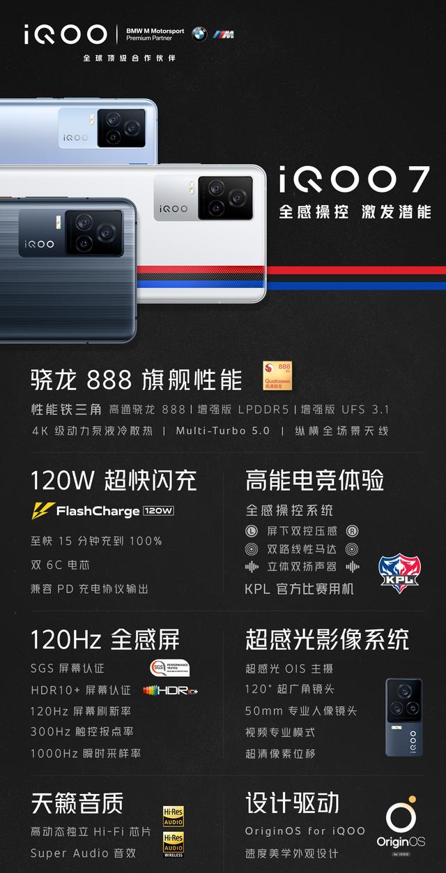 iqoo7最新售价确定骁龙888120w闪充128gb版价格亲民