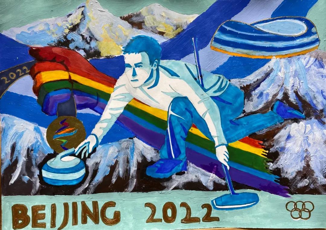 奥运会绘画作品2021图片