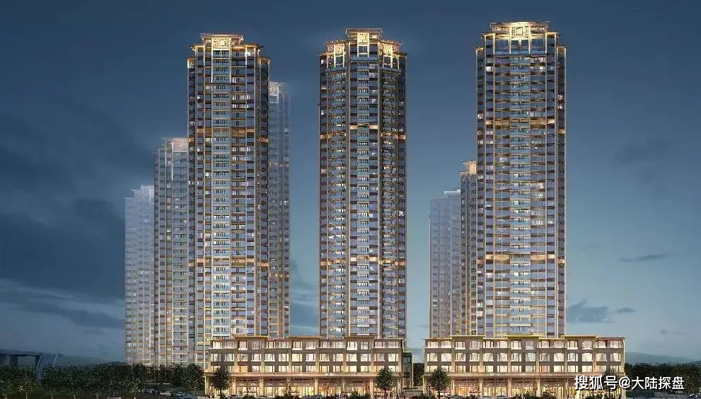 佛山顺德大良龙光天瀛盛起城市江畔人居一线江景美宅住宅精装别墅