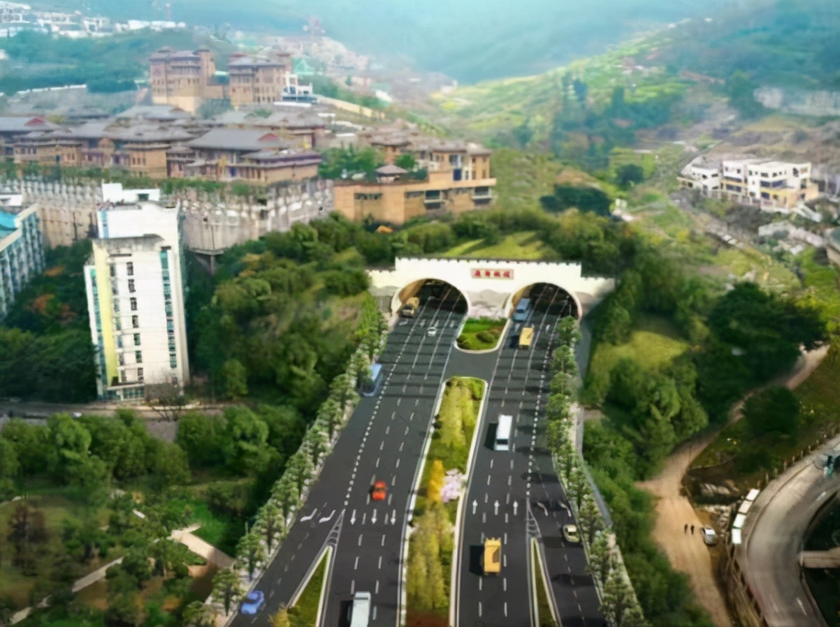 重庆龙湖山前 占据交通红利 隧道
