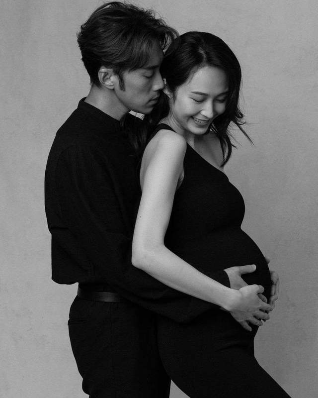 恭喜香港著名女星汤怡怀孕9个月即将临盆将剪发迎接宝宝出生