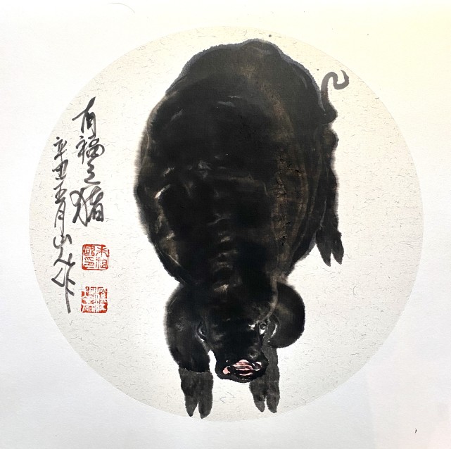 著名国画家,画牛大家,指墨画艺术大家朱祖国作品