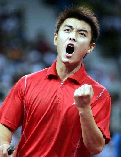 从此王皓变老了,出现了很多新的运动员,比如张继科,马龙.