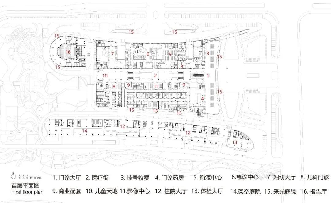 孟建民院士作品宁波市杭州湾医院一座江南生命绿洲