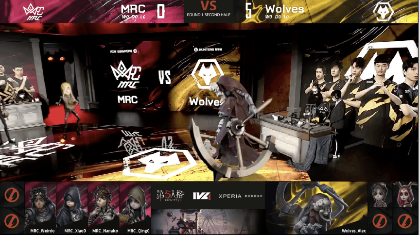 前锋|第五人格2021IVL夏季赛常规赛 Wolves vs MRC 第一局