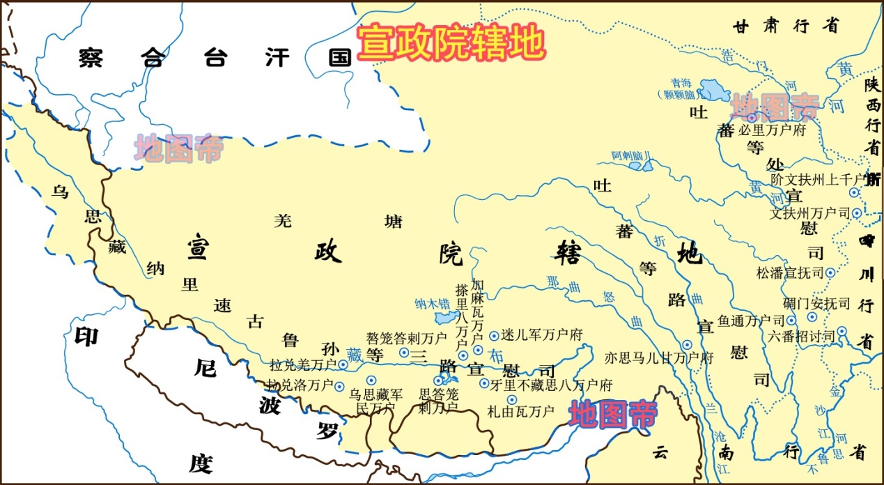 元朝全国只有10个省,看看你在哪个省?