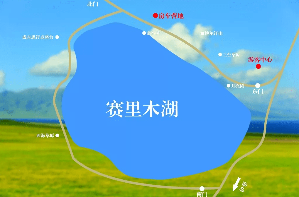 赛里木湖房车营地感受别样魅力