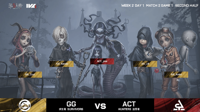 先知|第五人格2021IVL夏季赛常规赛 ACT vs GG 第一局