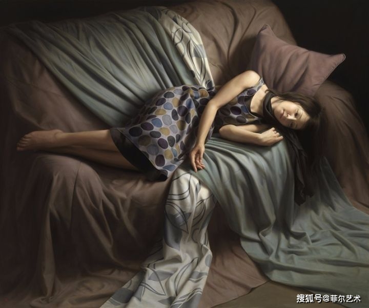 日本画家 ryo shiotani 写实人体油画作品欣赏