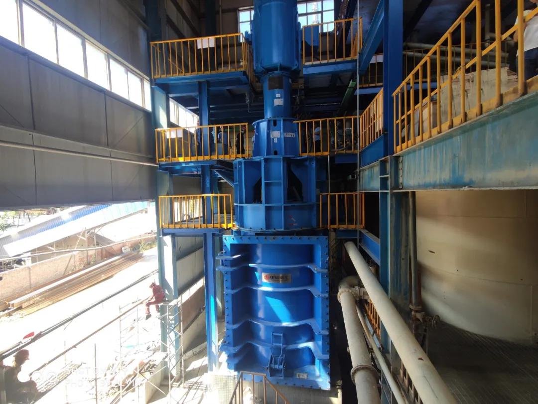 中信重工为洛钼集团钨业一公司提供的csm-600立式搅拌磨机多年来