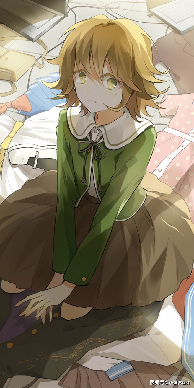 《弹丸论破》不二咲千寻,动漫全面屏壁纸,超可爱的程序员