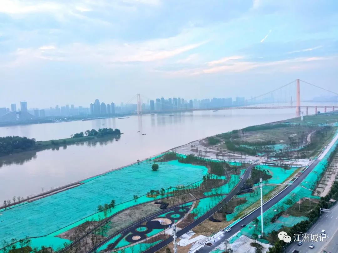 七一献礼白沙洲江滩12公里示范段将开放项目年底完工