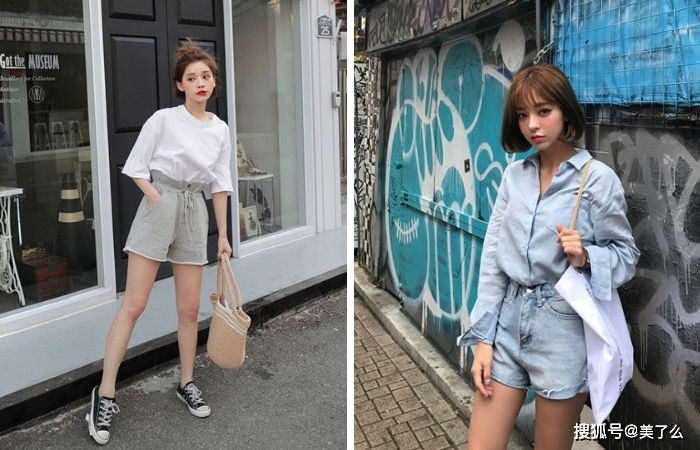 大象|腿粗女孩短裤这样穿,大象腿肉屁股妥妥藏起来!