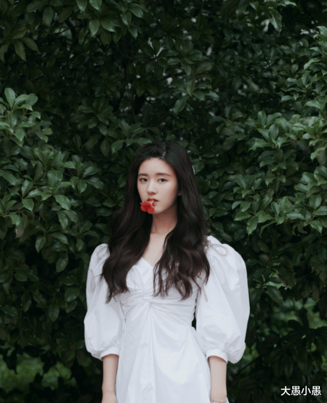颜色|赵露丝圆脸外形真讨喜，穿上艳丽红色长裙，甜美模样独具女人味