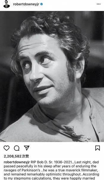 父亲|“钢铁侠”小罗伯特唐尼悼念父亲！睡梦中85岁离世