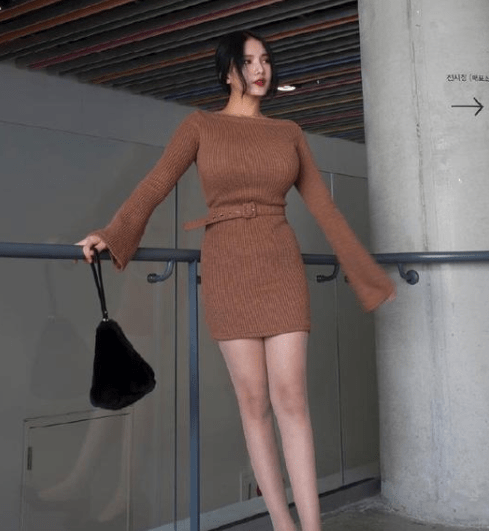 蝴蝶|韩国美女模特，手臂纤细，想要告别蝴蝶袖，不妨尝试运动