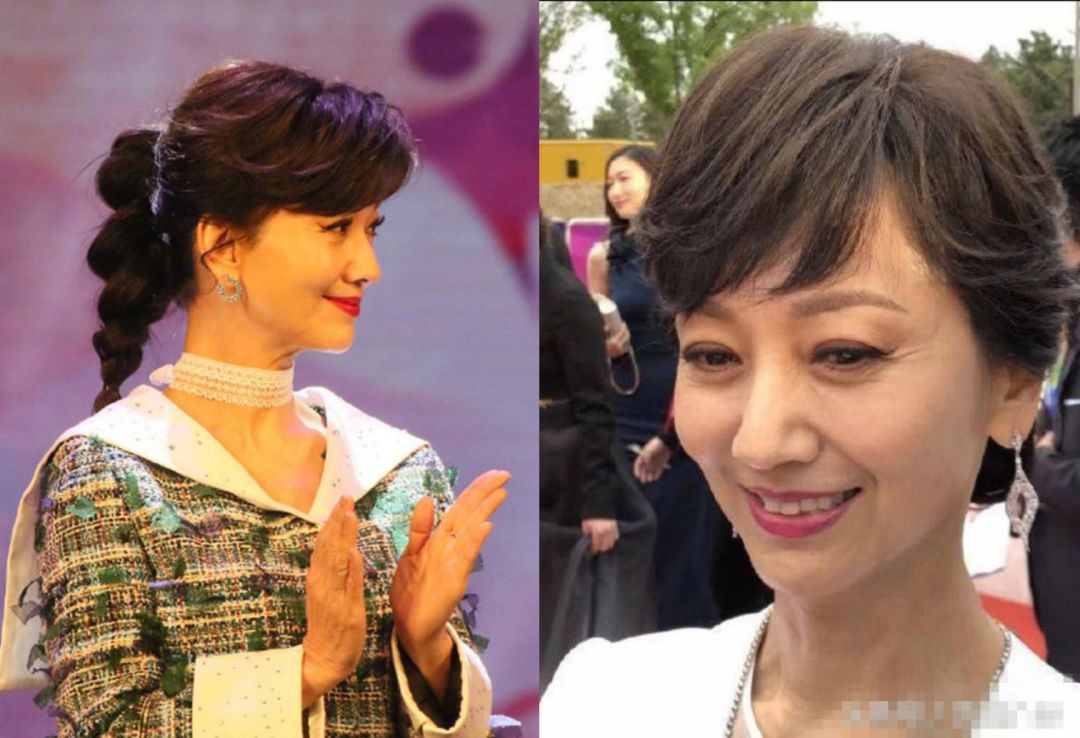 女神|65岁赵雅芝未修图太真实，身穿深蓝套装裙，皮肤松垮一言难尽