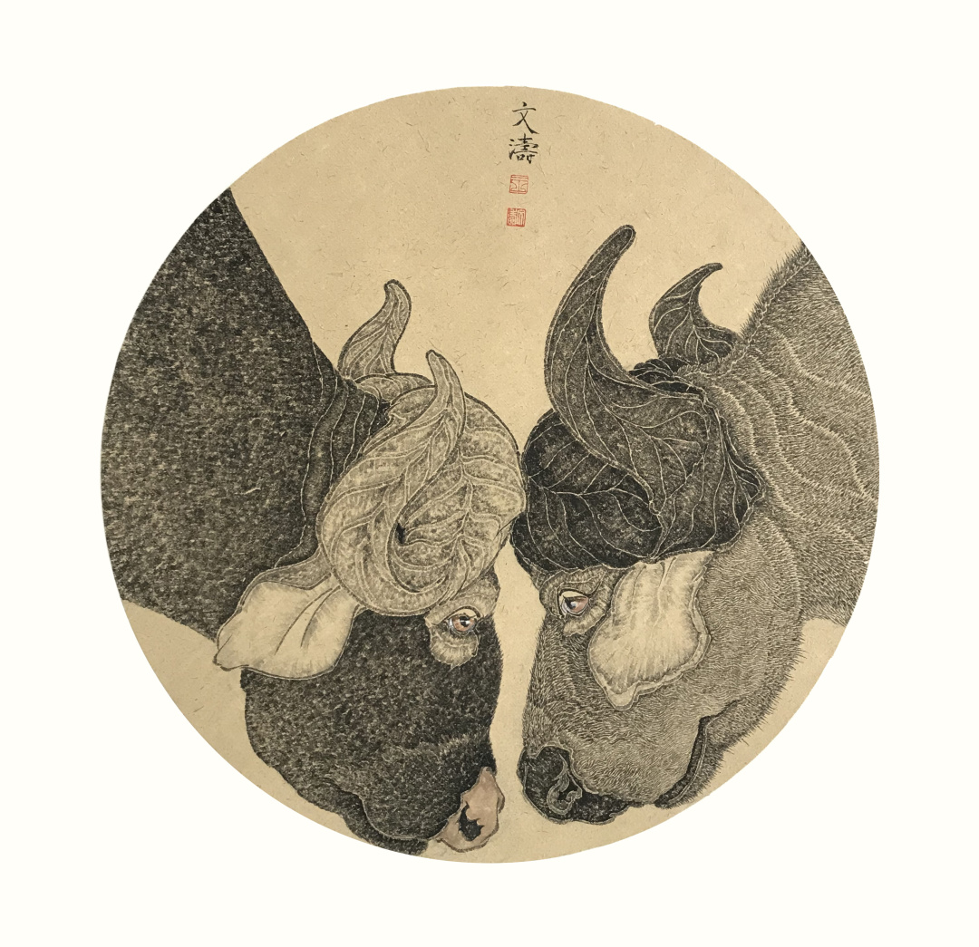 曹玉文王文涛小暑时节在京展扇面书画