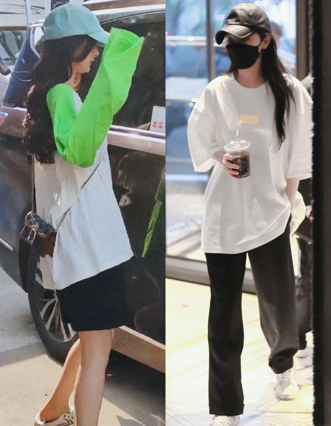 杨幂|杨幂私服盘点，最爱“下衣失踪法”，露出美腿大秀好身材