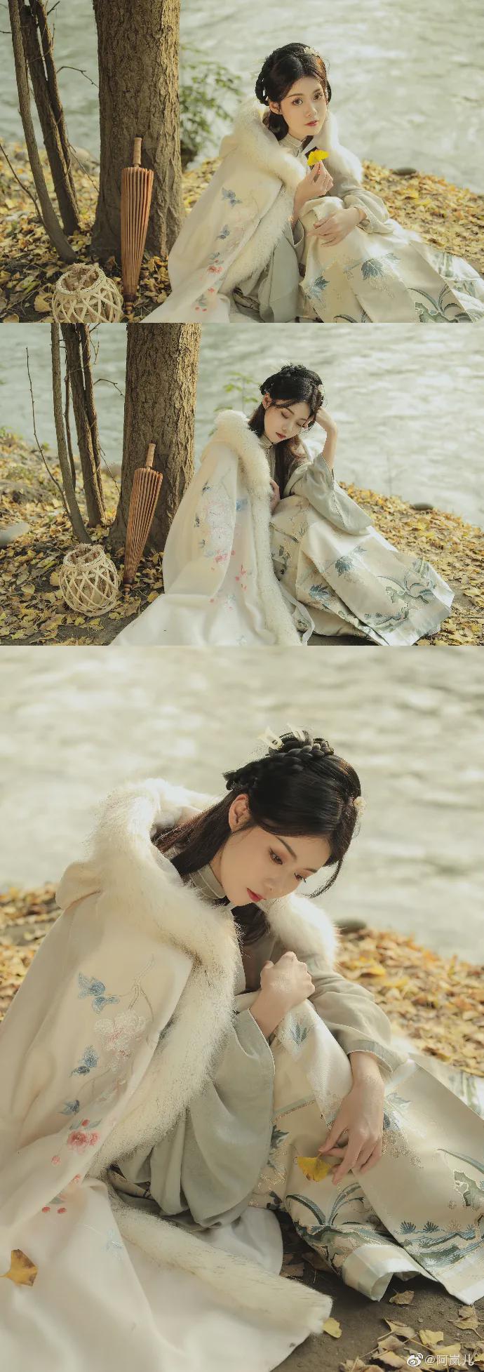 仙女|汉服小仙女:风吹一片叶,万物已惊秋
