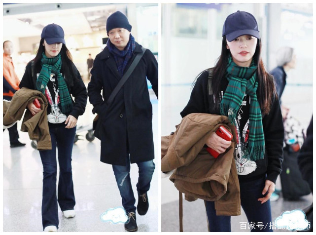 耳坠|姚晨这么会穿怎会显老，卡通款短袖搭半身裙，还是很有少女气息！