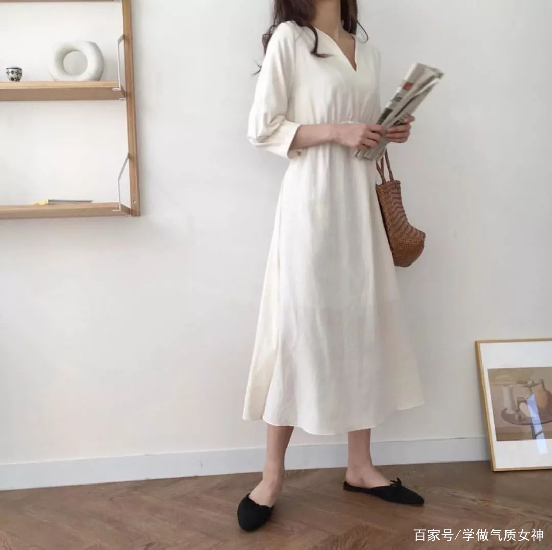 黑色|裙子 + 平底鞋，每天时髦不重样！